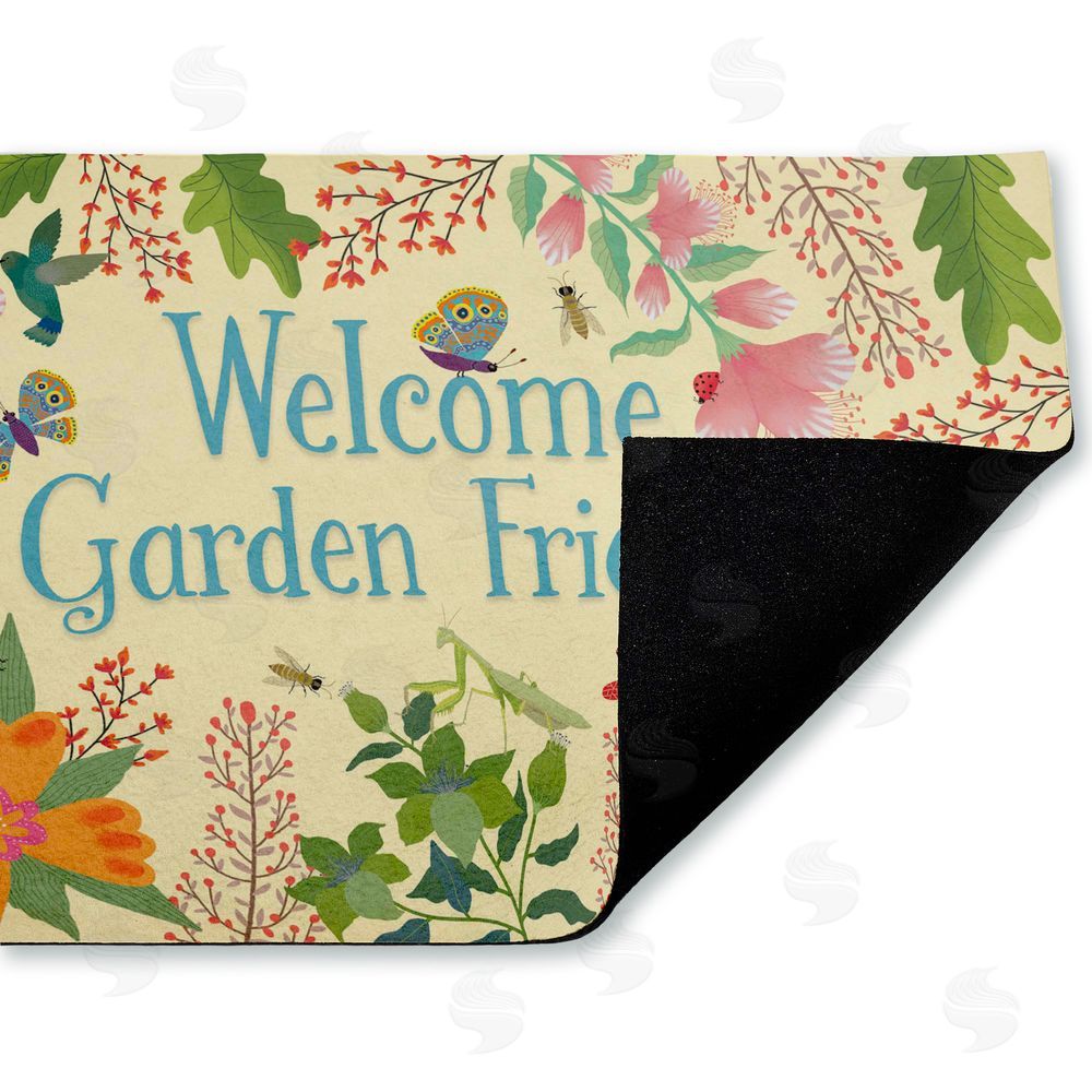 Darlene Seale Welcome Garden Friends Unwoven Outdoor Door Mat