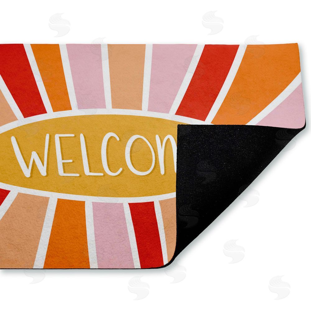 Emily Cromwell Bright Welcome Sunburst Unwoven Outdoor Door Mat