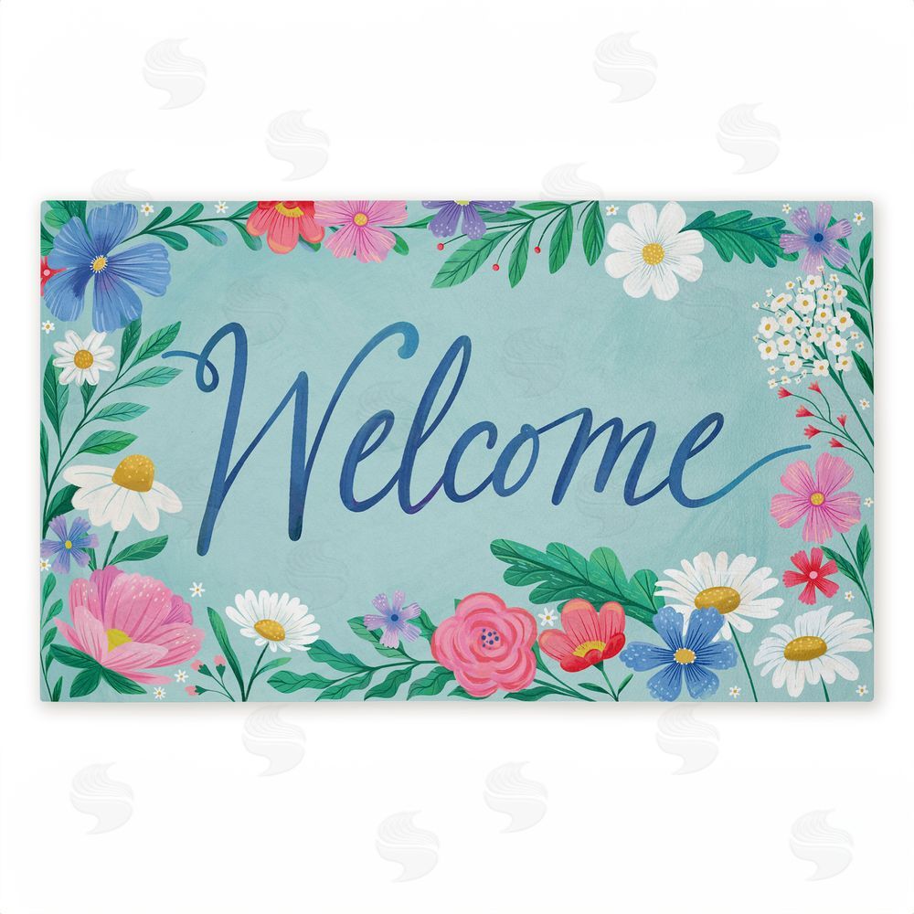Arrolynn Weiderhold Welcome Dreamy Garden Unwoven Outdoor Door Mat
