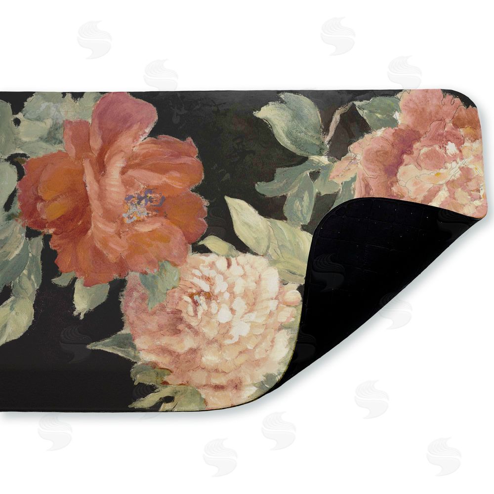 Lanie Loreth Beauty Of The Blossom on Black Kitchen Floor Mat