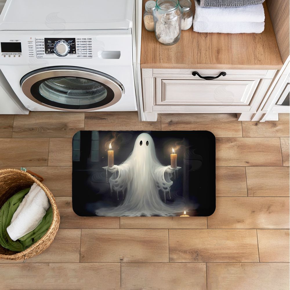 LSR Design Studio Candlelit Spectral Ghost Kitchen Floor Mat