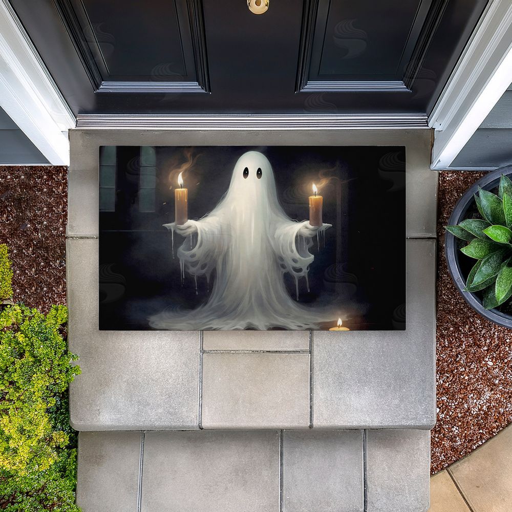 LSR Design Studio Candlelit Spectral Ghost Unwoven Outdoor Door Mat