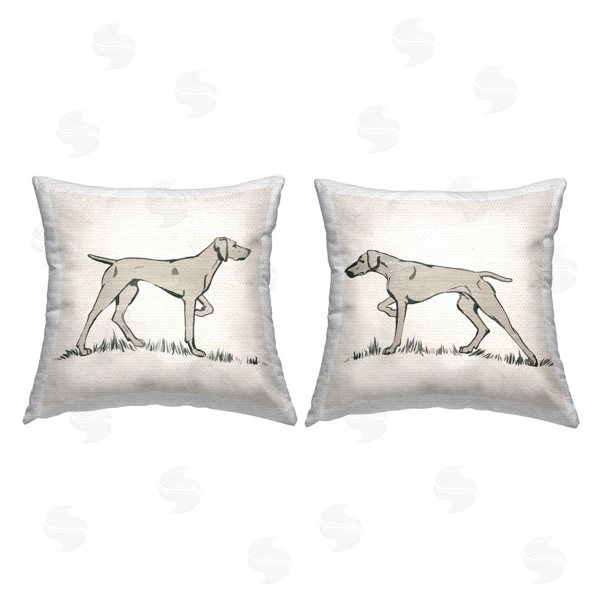 Hunting Dog Casual Animal Nature Outdoor Printed Pillow, Home Decor by Grace Popp
