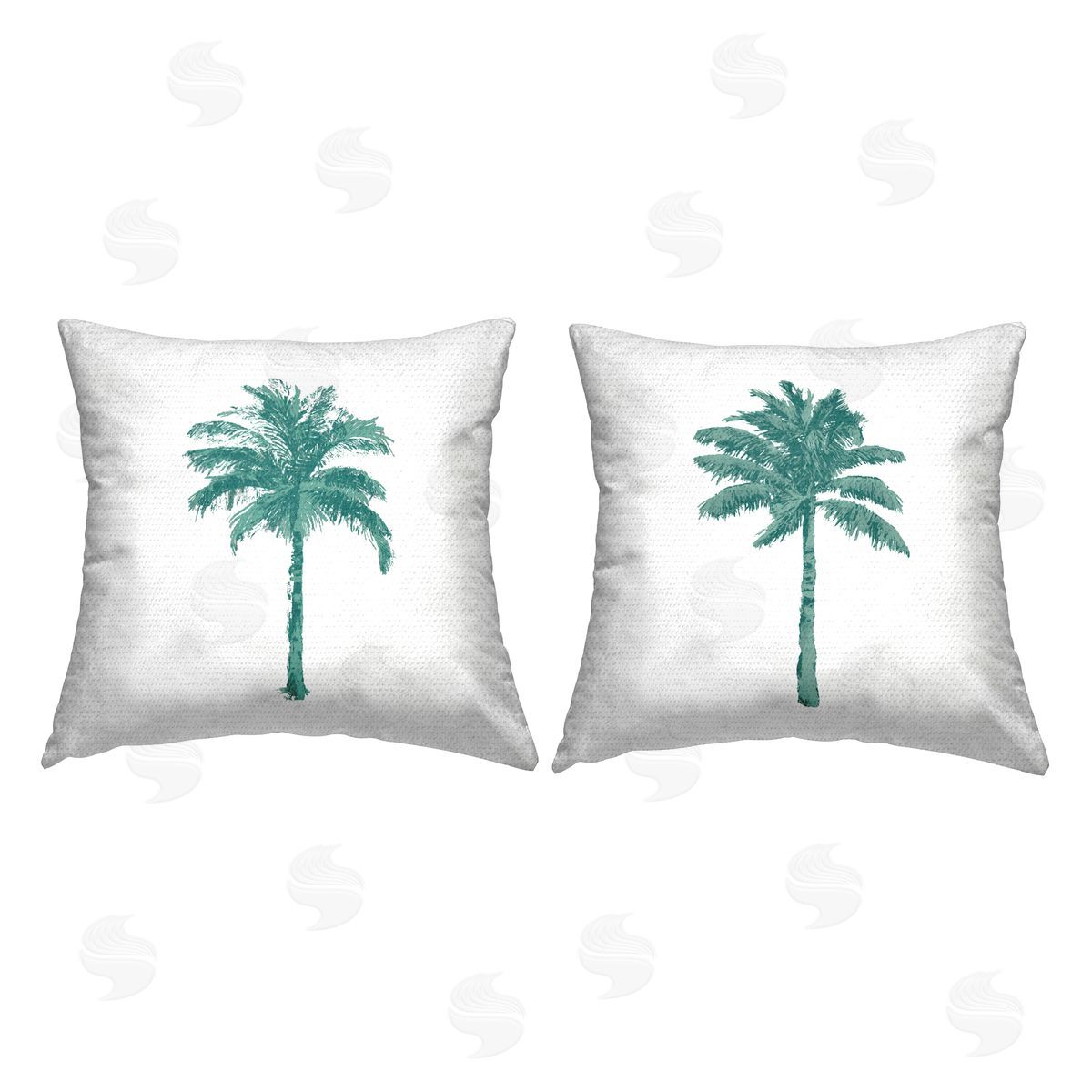 Tropical Palm Tree Contemporary Outdoor Printed Pillow, Home Decor by Kristen Drew
