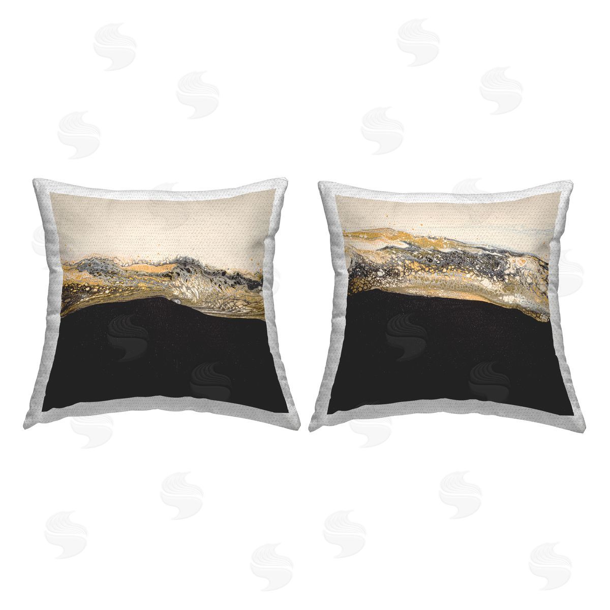 Abstract Modern Glam Splash Outdoor Printed Pillow, Home Decor by Ruth Fromstein