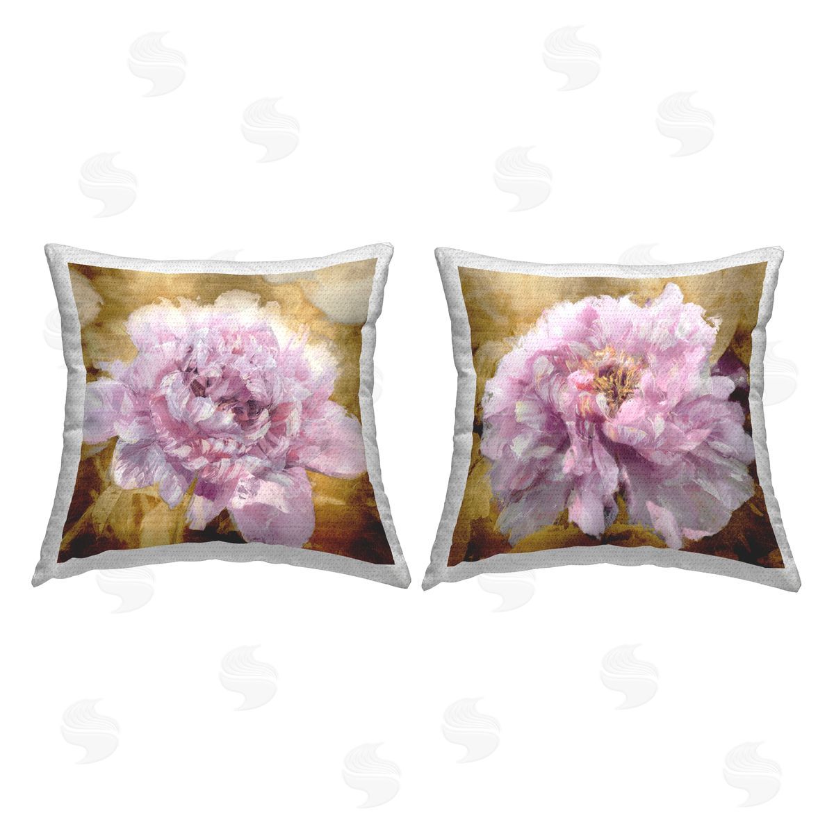 Glam Pink Peonies Outdoor Printed Pillow, Home Decor by Shawna Sullivan