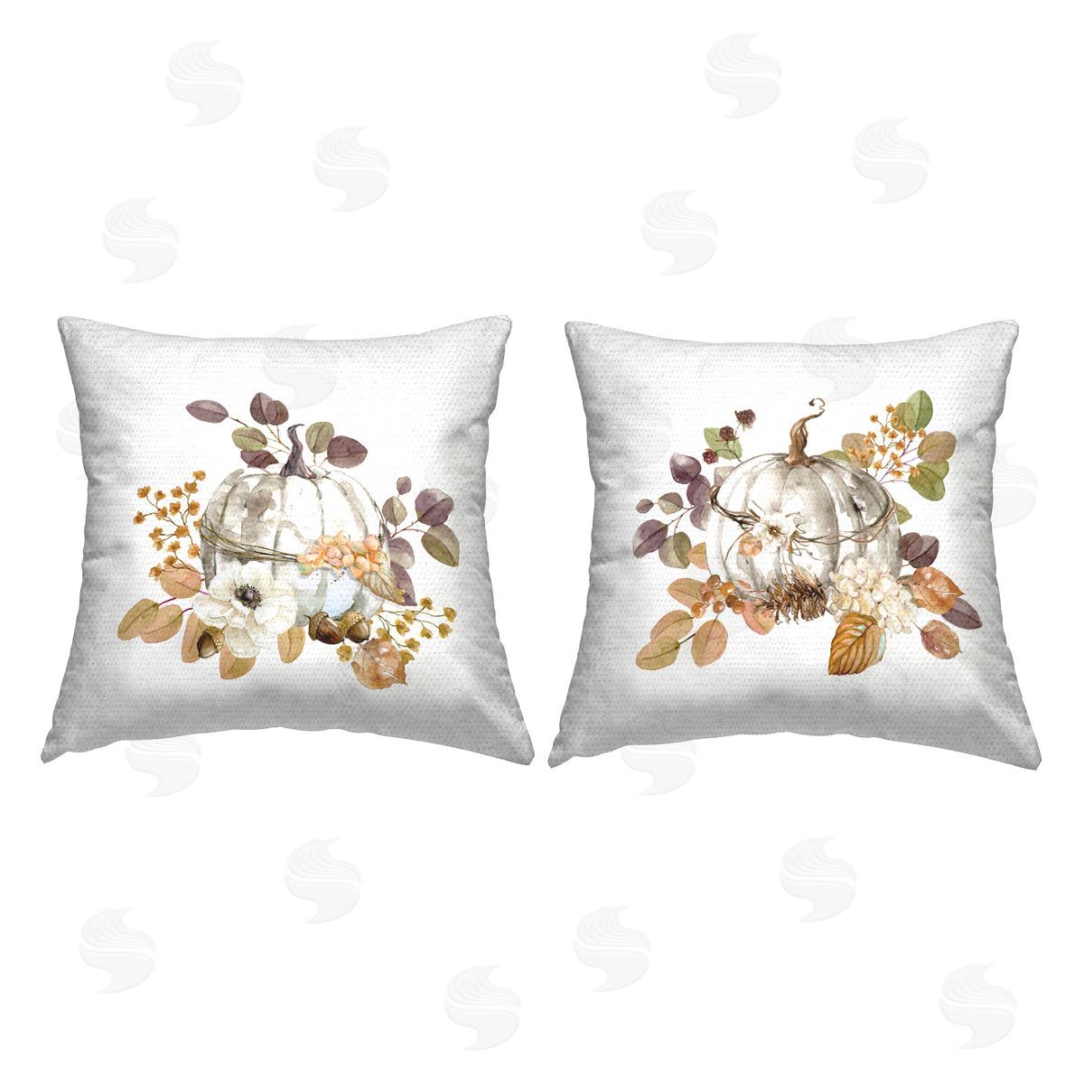 Seasonal Fall Botanicals Outdoor Printed Pillow, Home Decor by Jennifer Brinley