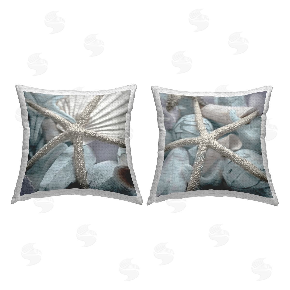 Susan Bryant Dry Distressed Starfish Outdoor Quick-Dry Polyester Printed Throw Pillow