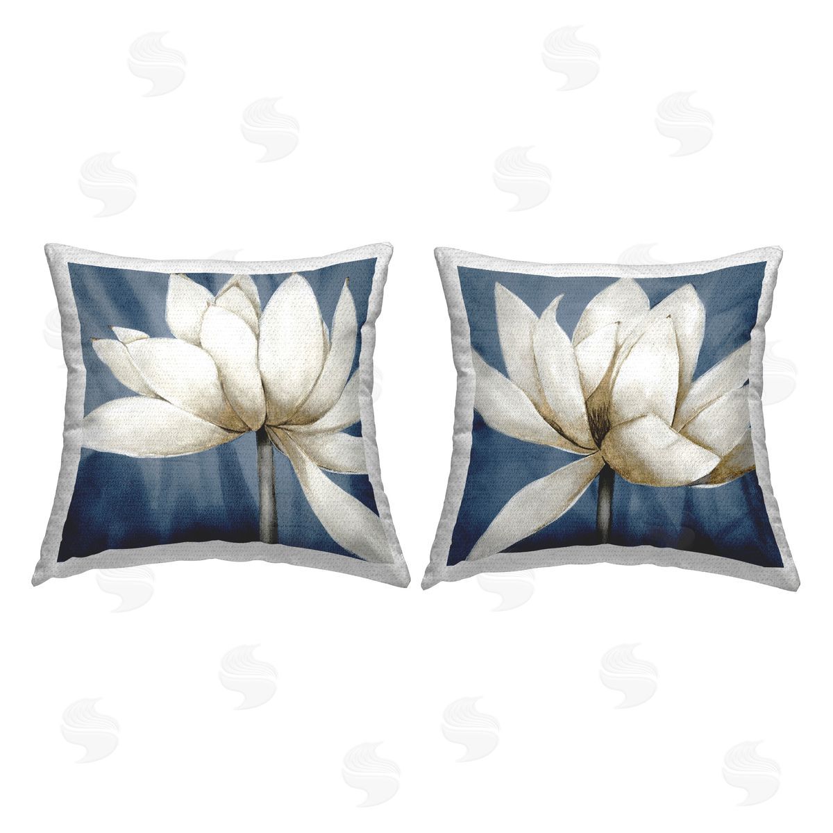 Veronique Charron Traditional Floral Falling Petals Outdoor Quick-Dry Polyester Printed Throw Pillow
