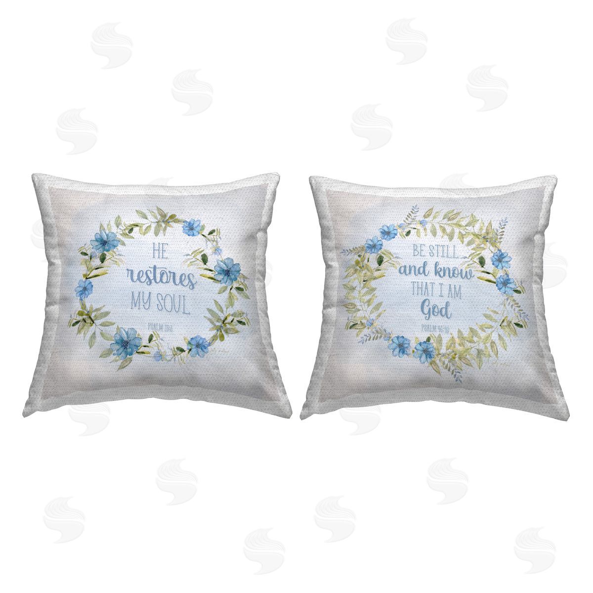 Kevin Daniel Be Still Restores Psalm Outdoor Quick-Dry Polyester Printed Throw Pillow