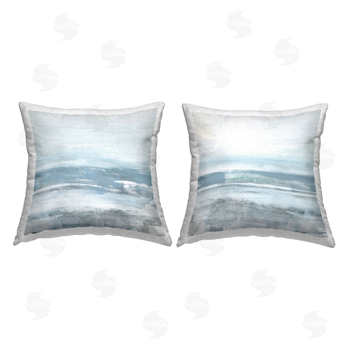 Katrina Craven Abstract Ocean Beach Outdoor Quick-Dry Polyester Printed Throw Pillow