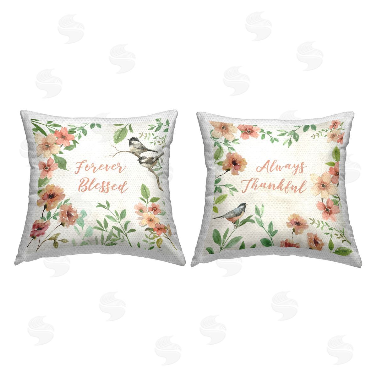 Katrina Craven Always Forever Bird Outdoor Quick-Dry Polyester Printed Throw Pillow