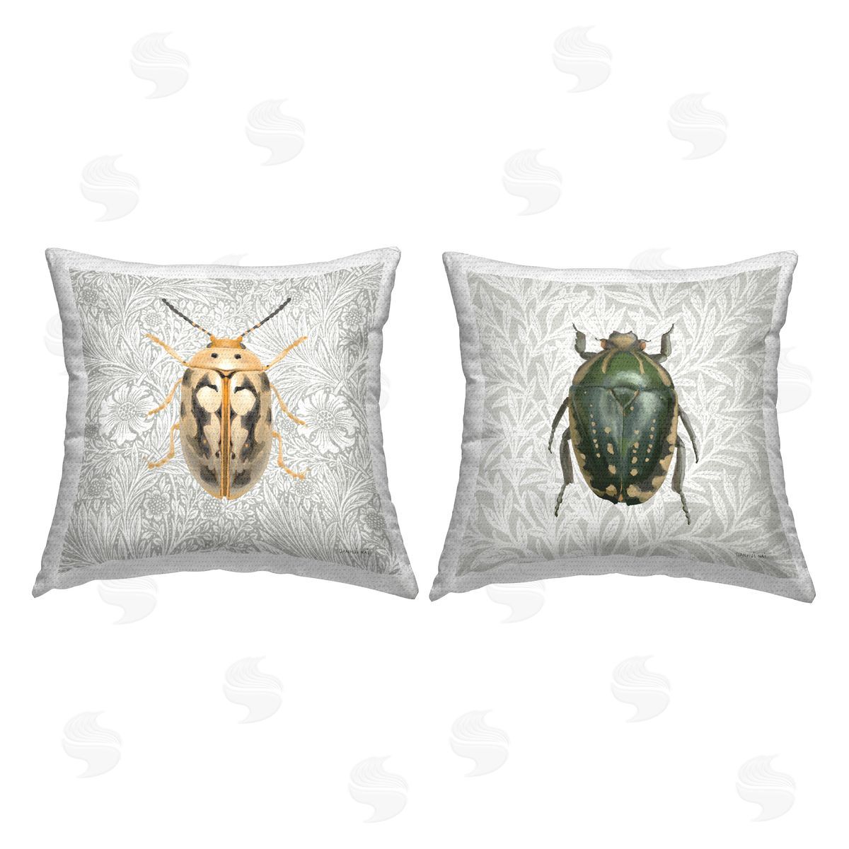 Danhui Nai Beetle Insect Portrait Outdoor Quick-Dry Polyester Printed Throw Pillow