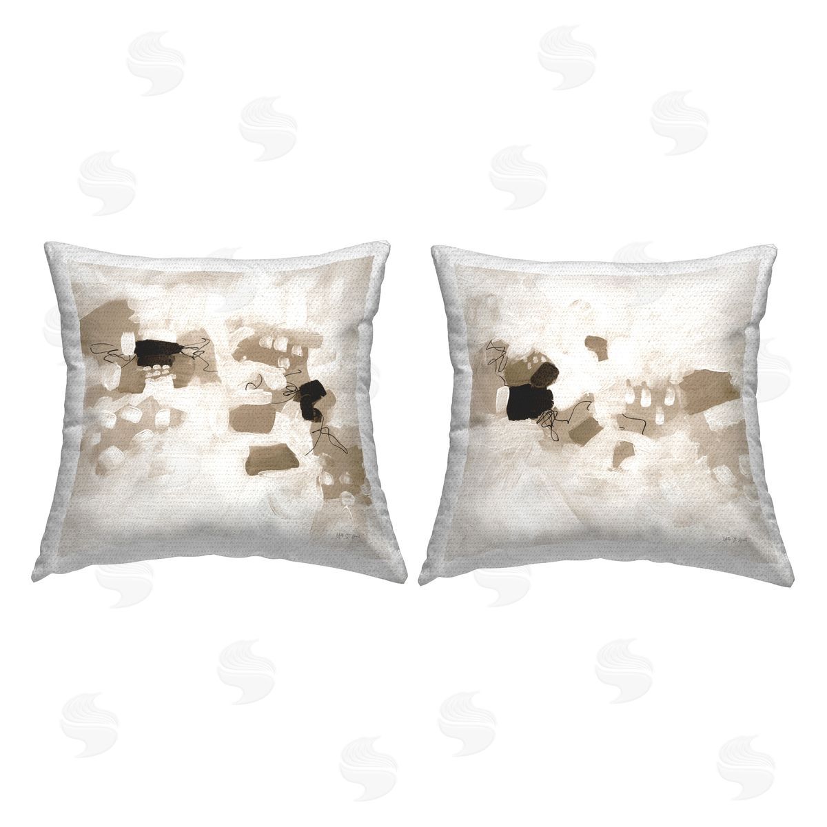 Yvette St. Amant Classic Conservatory Abstraction Outdoor Quick-Dry Polyester Printed Throw Pillow