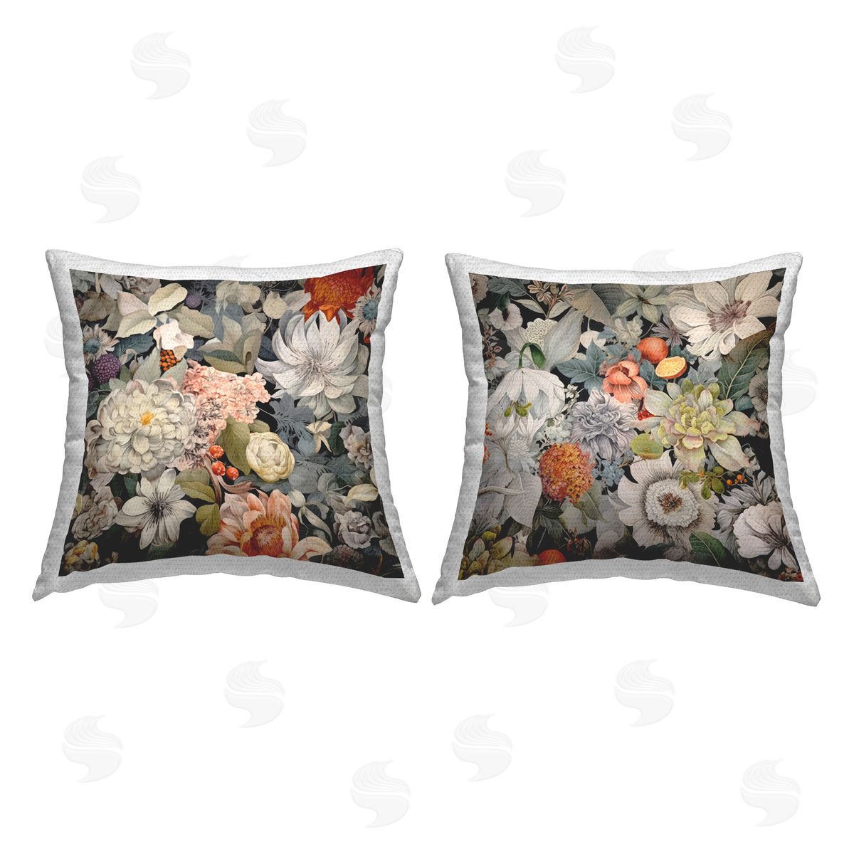 Lazar Studio Striking Botanical Floral  Outdoor Quick-Dry Polyester Printed Throw Pillow