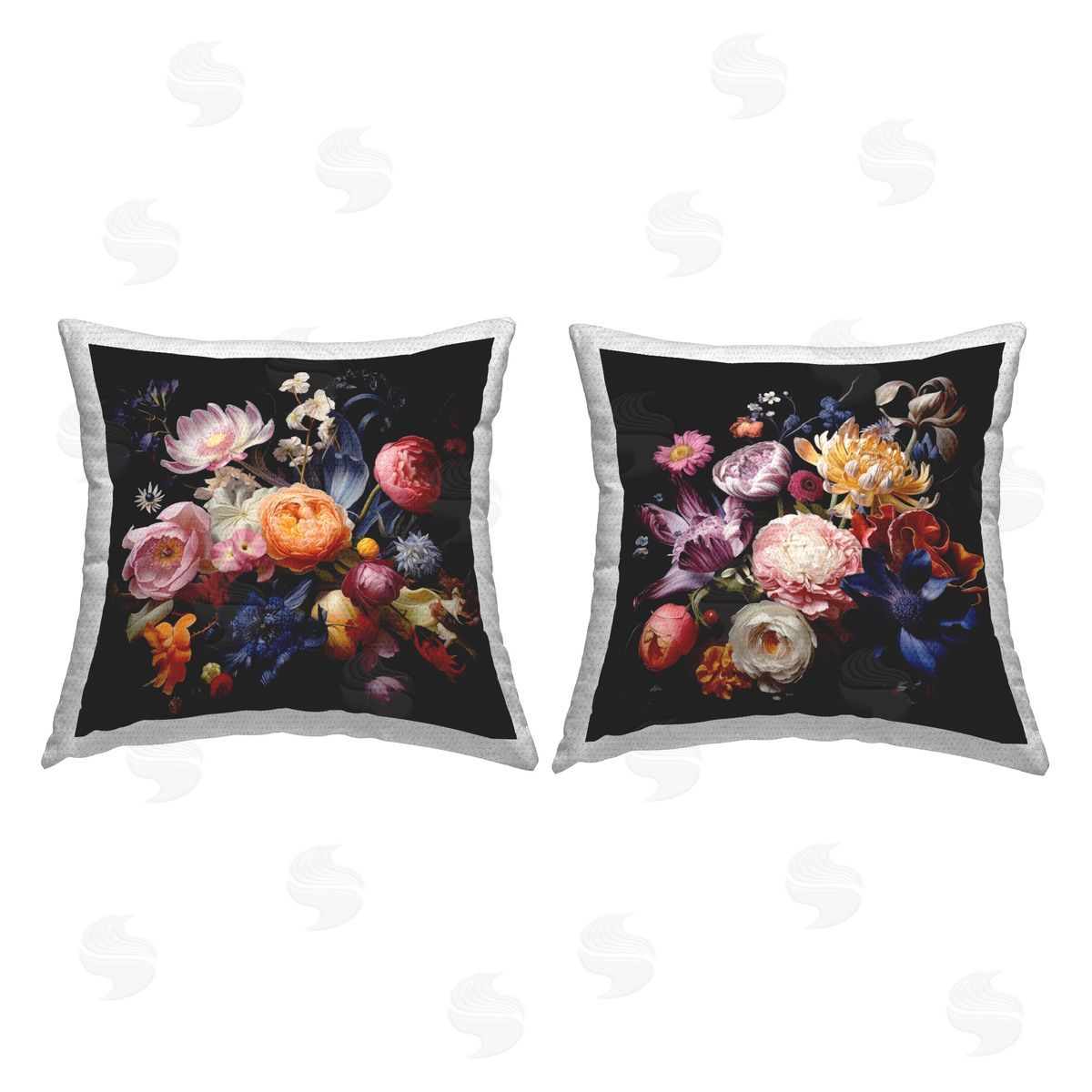 Lazar Studio Exquisite Floral Arrangement Outdoor Quick-Dry Polyester Printed Throw Pillow