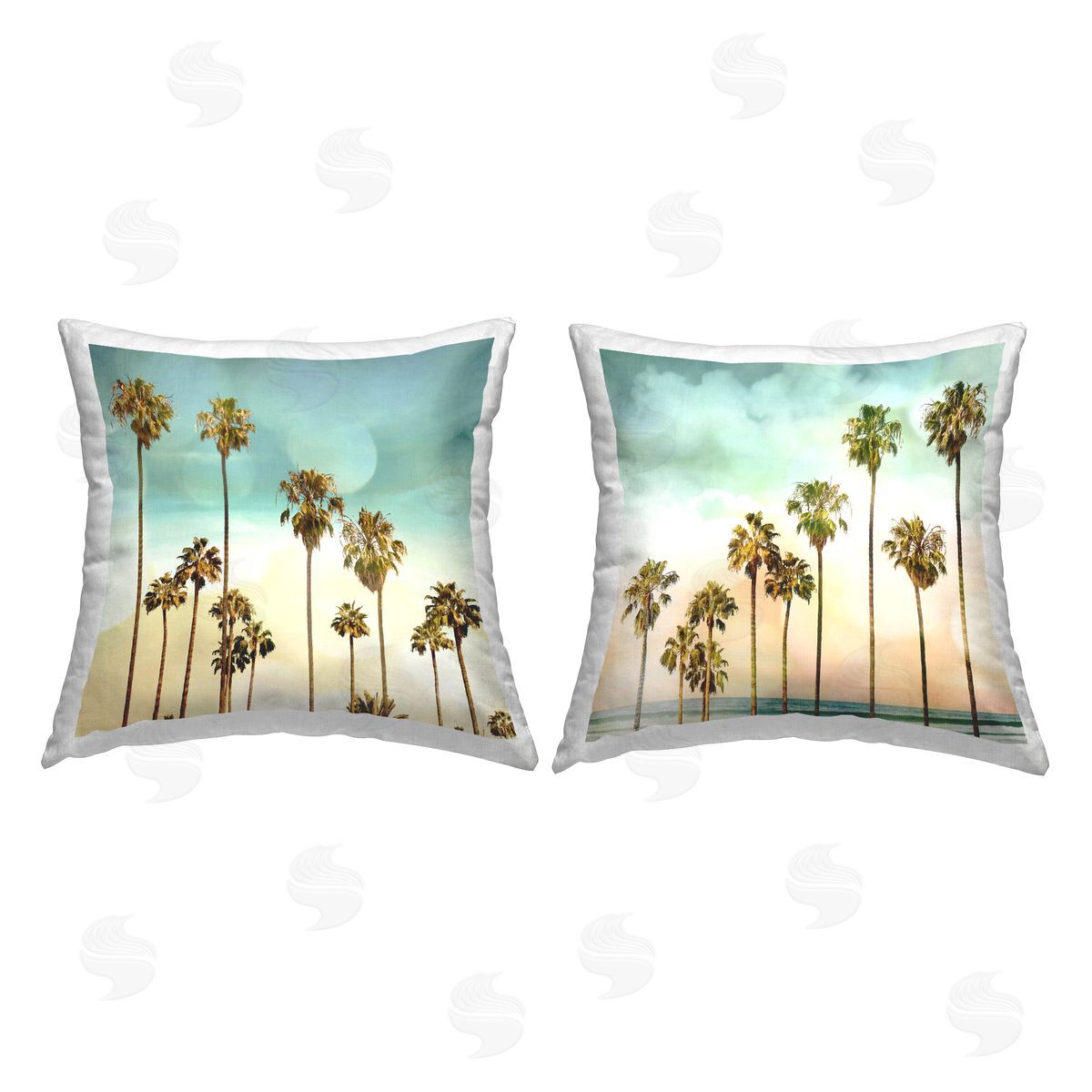 Devon Davis Ascending Heights Palm Trees Printed Plush Polyester Throw Pillow