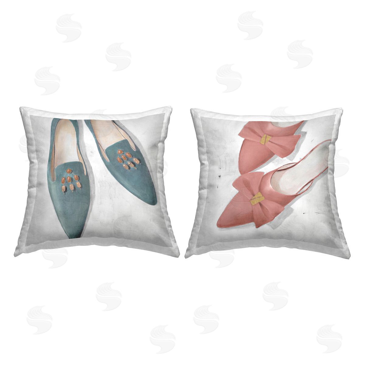 Lorenzo Collective Feminine Fashion Shoes Printed Plush Polyester Throw Pillow