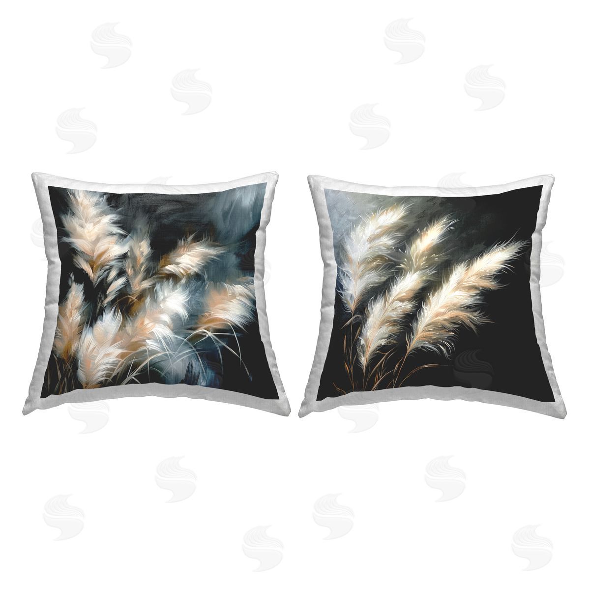 Raymond Powers Windblown Wheat Bunches Printed Plush Polyester Throw Pillow