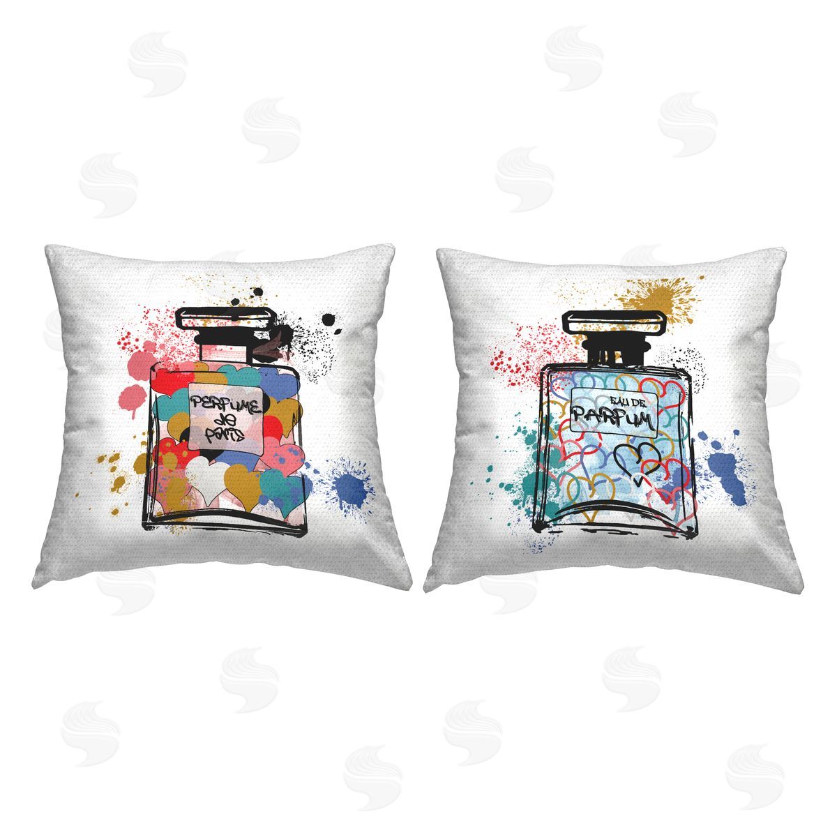 Carol Robinson Urban Perfume Love Outdoor Quick-Dry Polyester Printed Throw Pillow