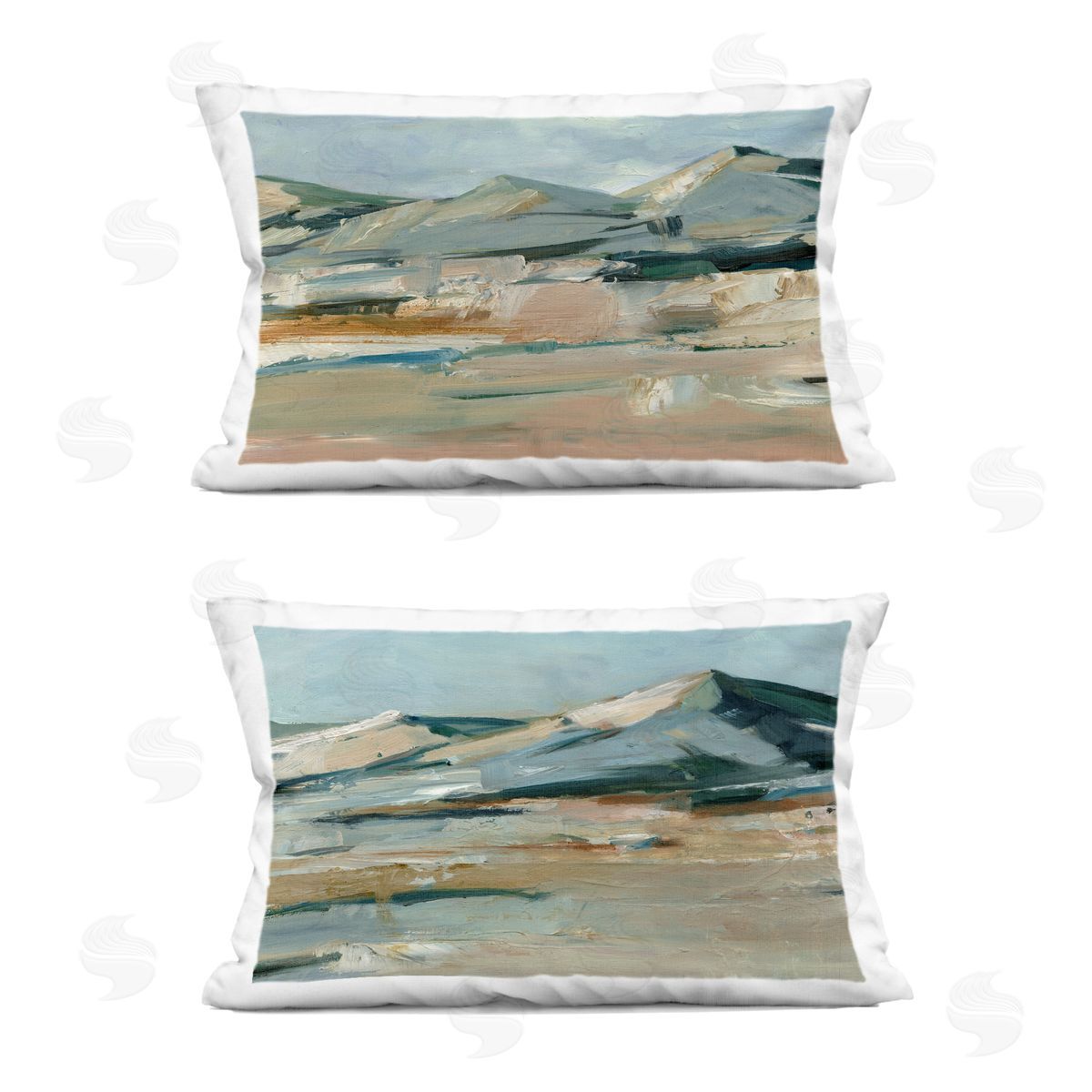 Ethan Harper Desert Mountain Impressions Printed Plush Polyester Throw Pillow