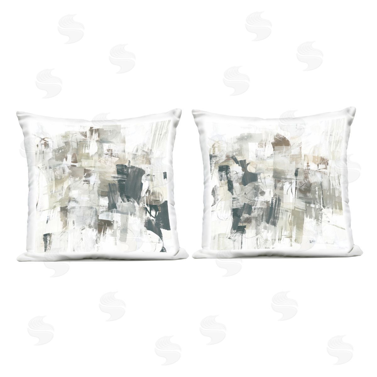 June Erica Vess Distressed Pale Paint Outdoor Quick-Dry Polyester Printed Throw Pillow