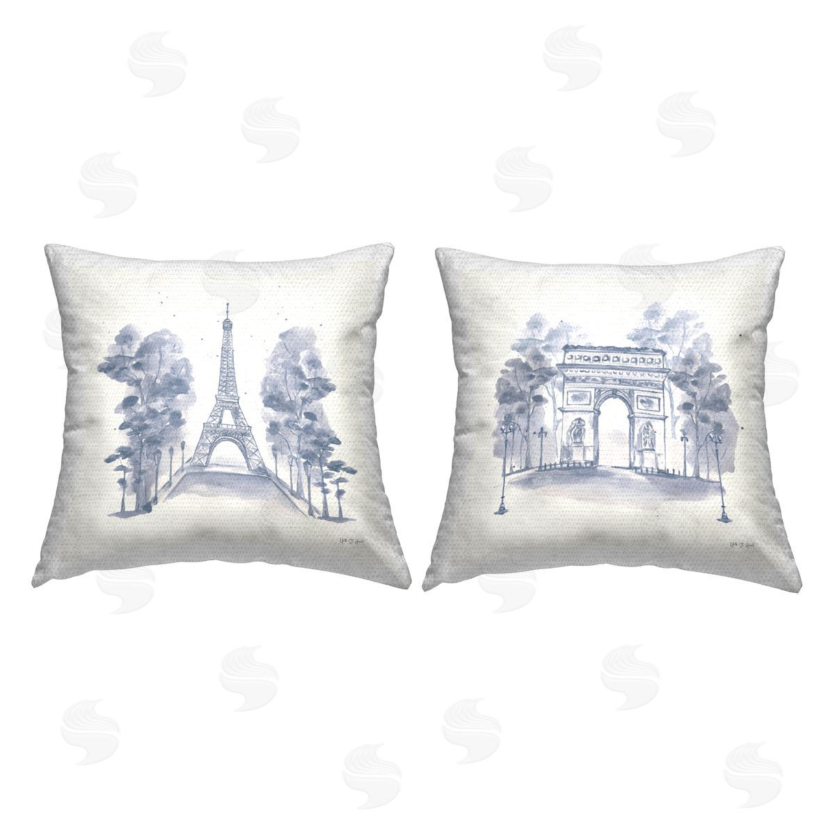 Yvette St. Amant France Landsmarks Architecture Outdoor Quick-Dry Polyester Printed Throw Pillow