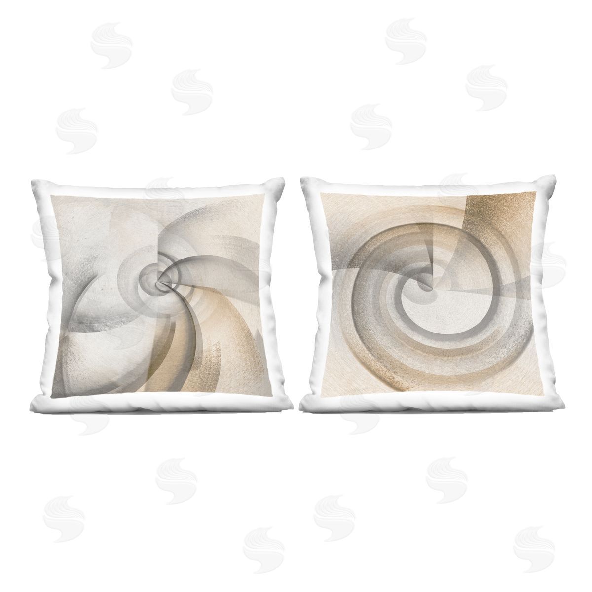 Noah Bay Spinning Vortex Abstractions Printed Plush Polyester Throw Pillow