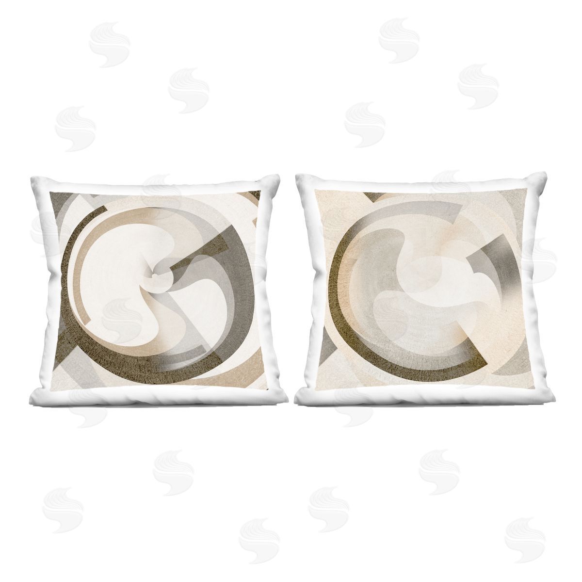 Noah Bay Boho Centric Vortex Printed Plush Polyester Throw Pillow