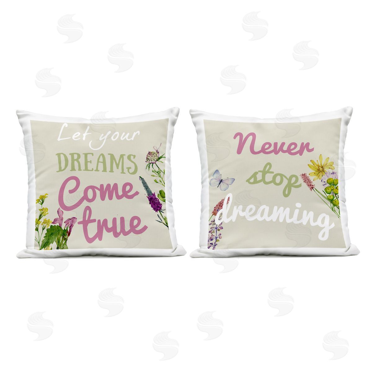 Kim Allen Charming Dream Inspirations Outdoor Quick-Dry Polyester Printed Throw Pillow