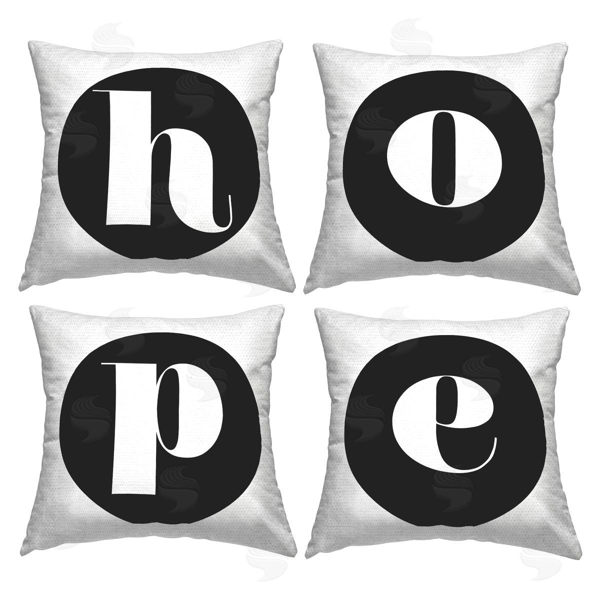 Hope Initial Letters Outdoor Printed Pillow, Home Decor by Stupell Studio