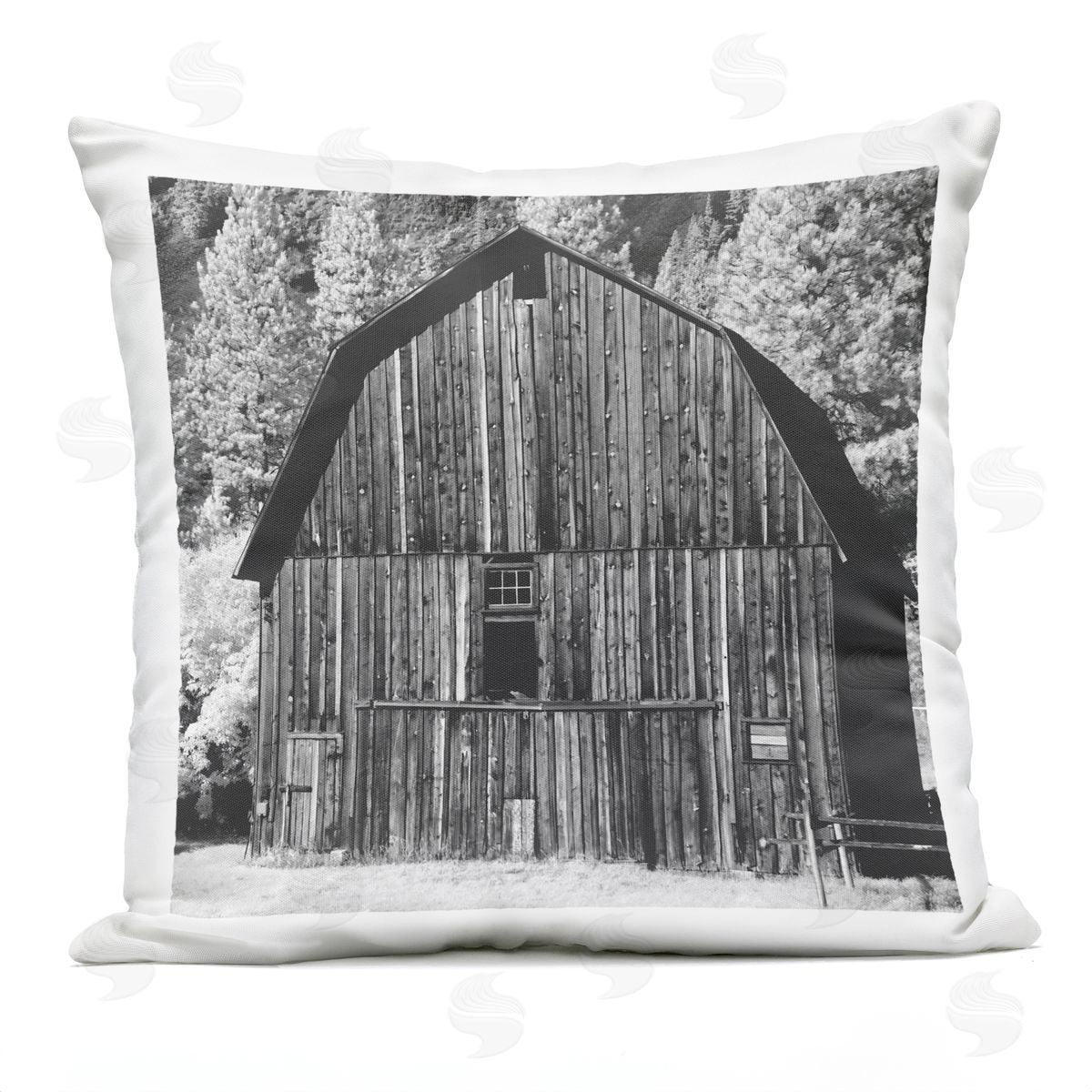 Rustic Country Barn Farm Landscape Outdoor Printed Pillow, Home Decor by Stupell Studio