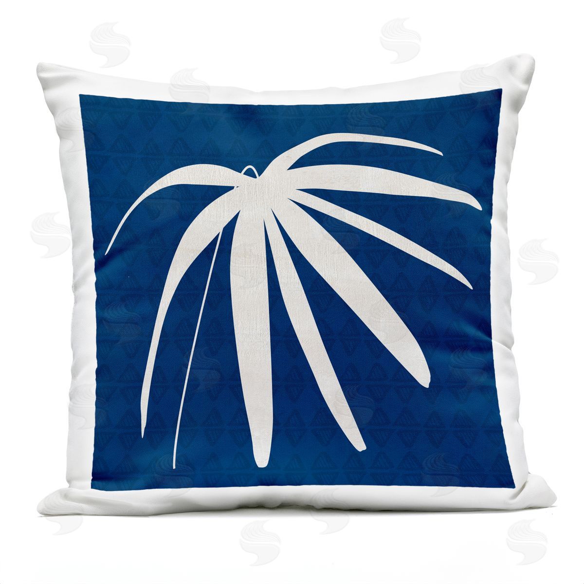 Bold Abstract Leaf Frond Shape Outdoor Printed Pillow, Home Decor by Susan Jill