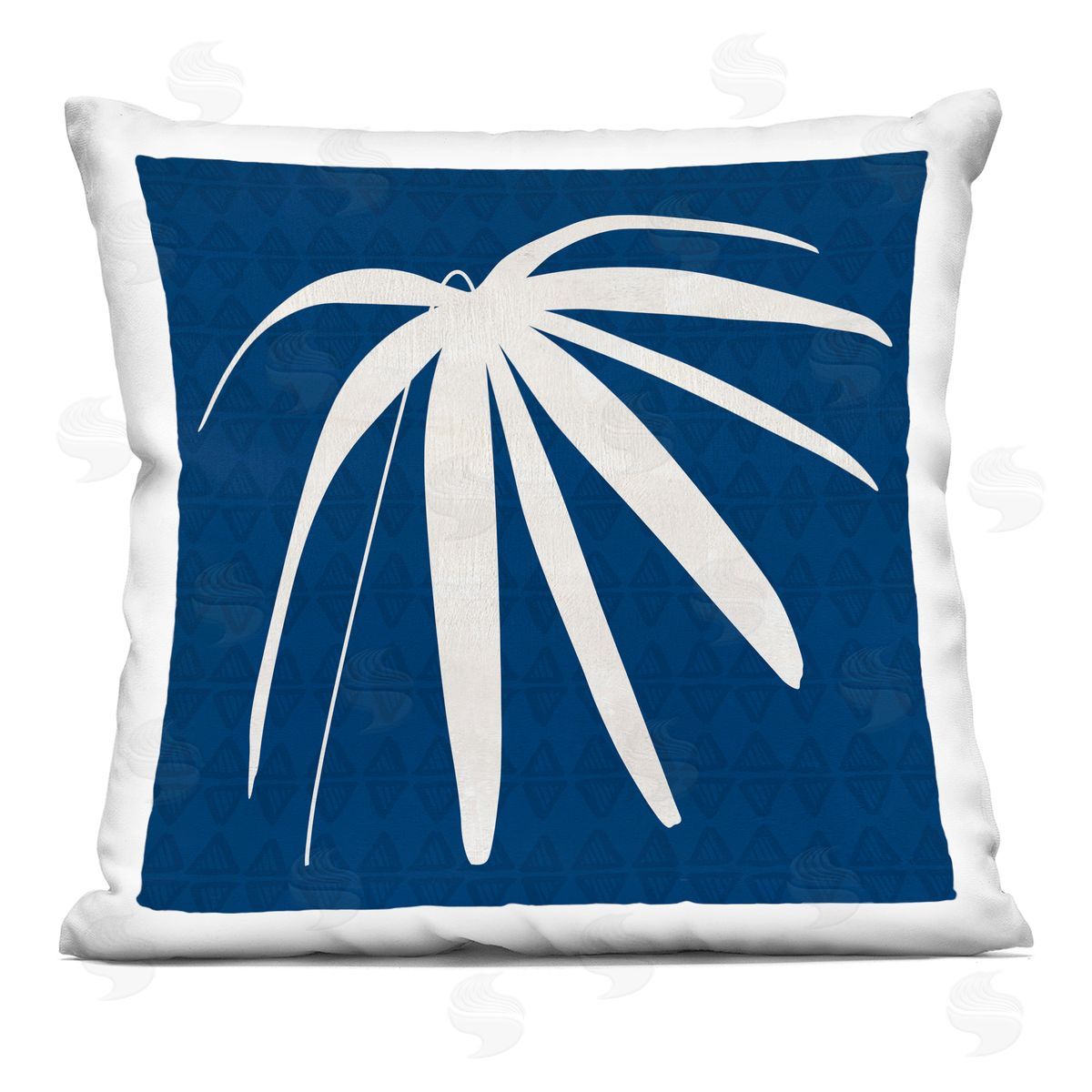 Bold Abstract Leaf Frond Shape Decorative Printed Pillow, Home Decor by Susan Jill