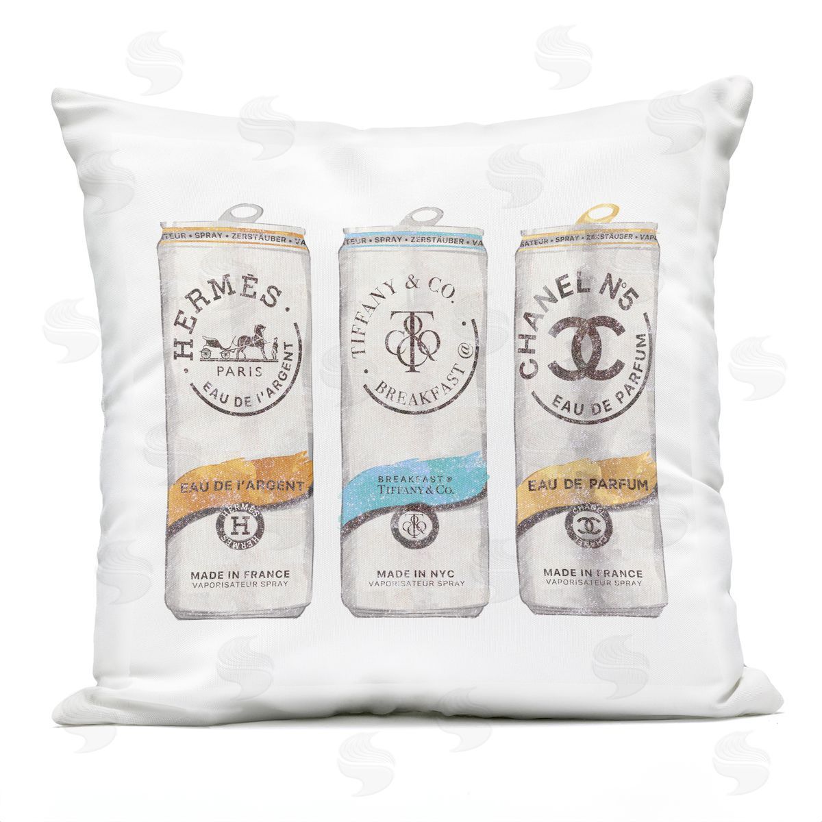 Various Trendy Fashion Brand Beverage Cans Outdoor Printed Pillow, Home Decor by Ziwei Li
