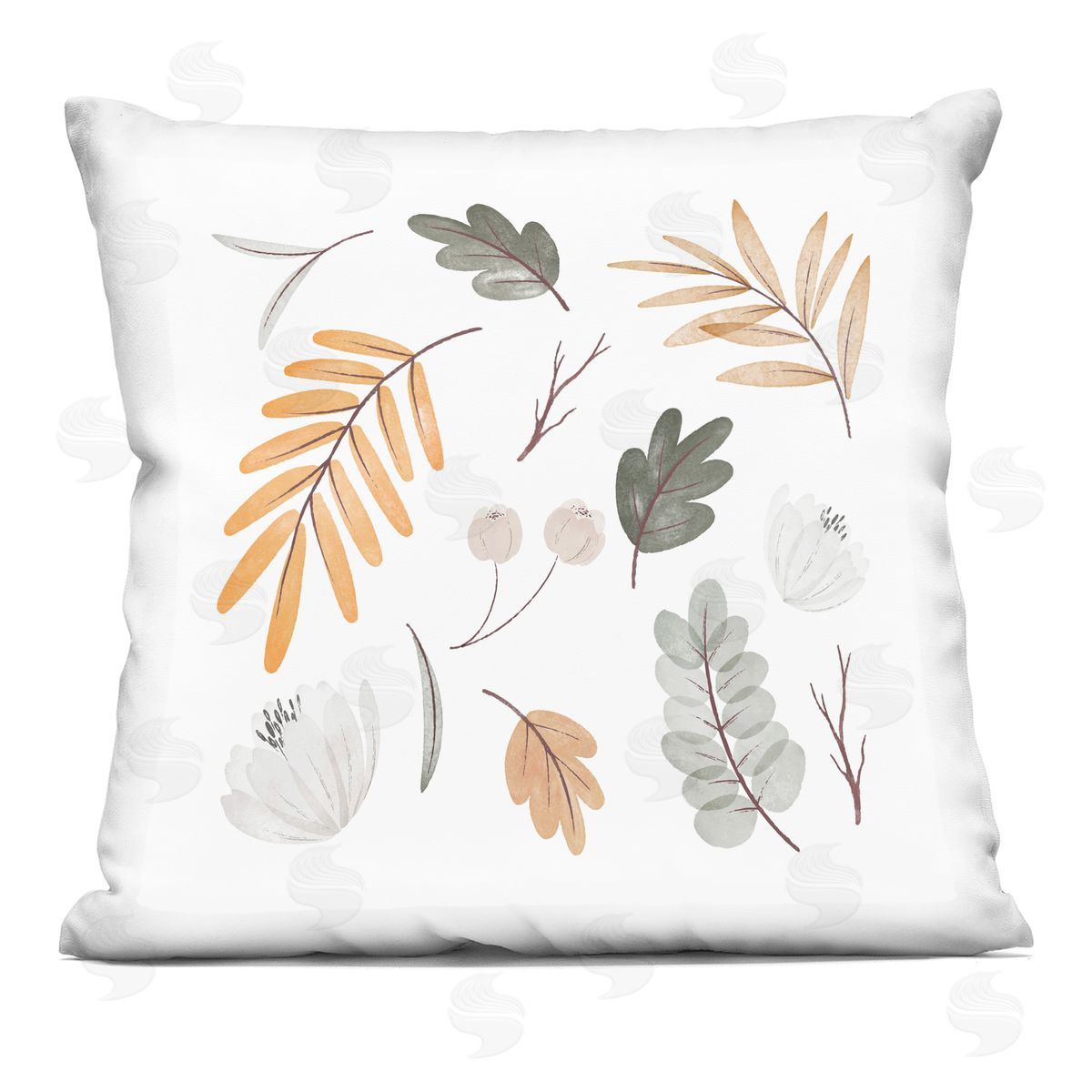 Soft Varied Botanical Plants Minimal Muted Tones Decorative Printed Pillow, Home Decor by Stupell Studio