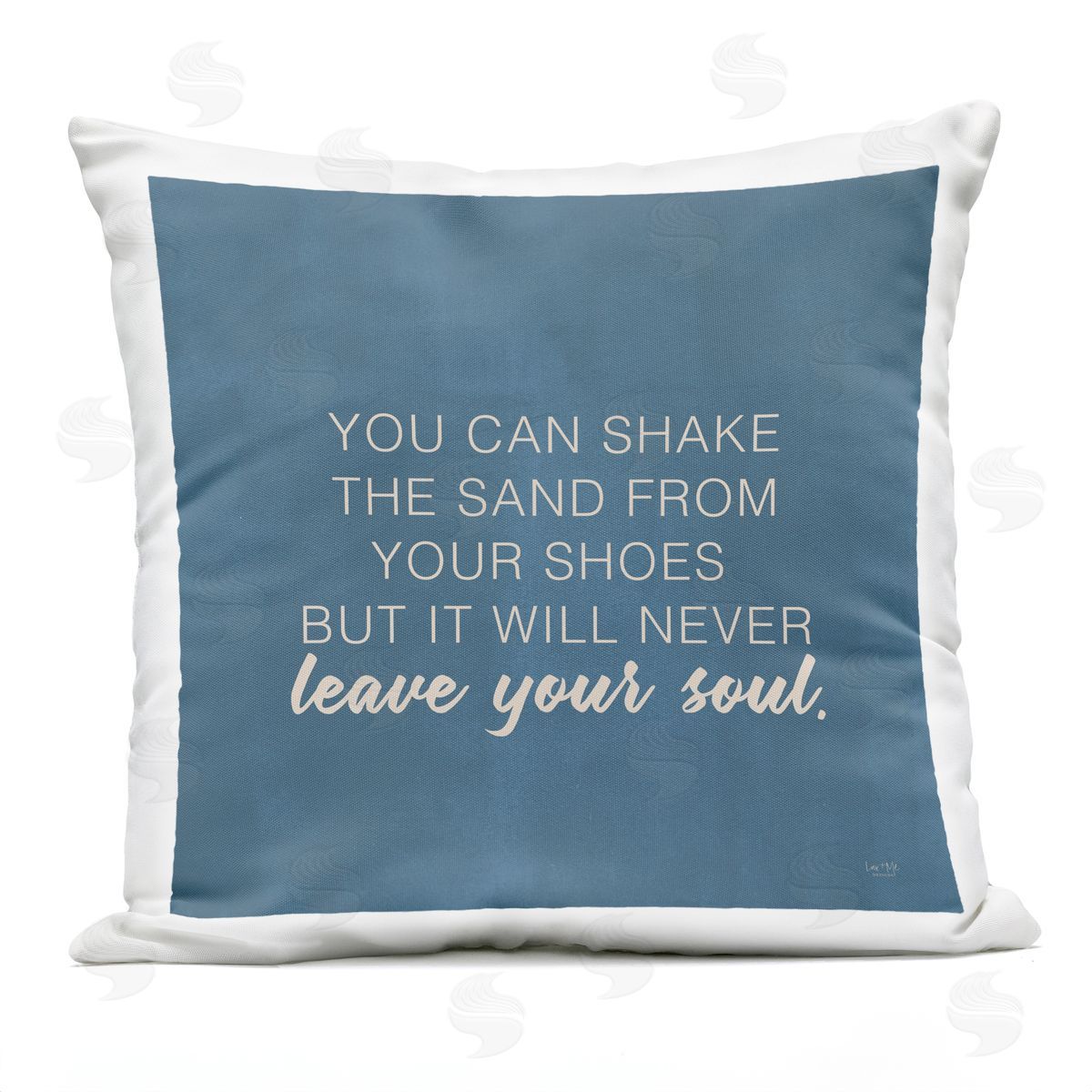 Sand Never Leaves Your Soul Beach Lover Outdoor Printed Pillow, Home Decor by Lux + Me Designs