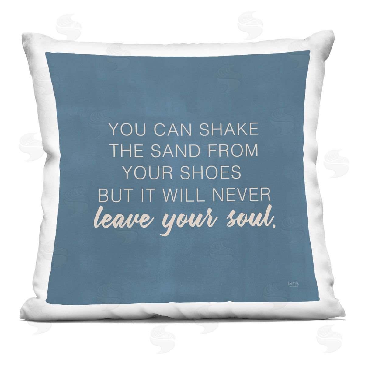 Sand Never Leaves Your Soul Beach Lover Decorative Printed Pillow, Home Decor by Lux + Me Designs