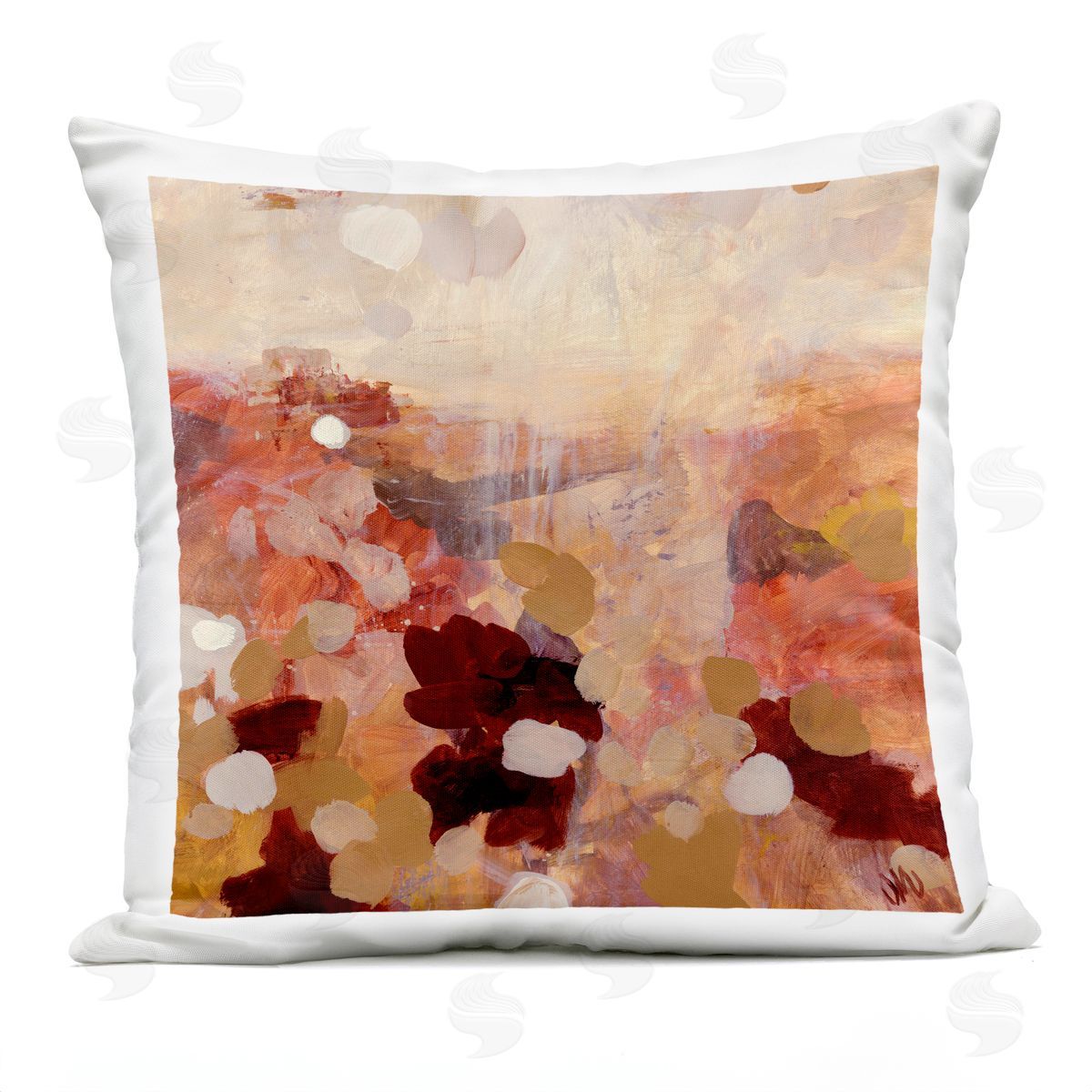 Layered Canyon Abstract Scene Outdoor Printed Pillow, Home Decor by Jodi Maas