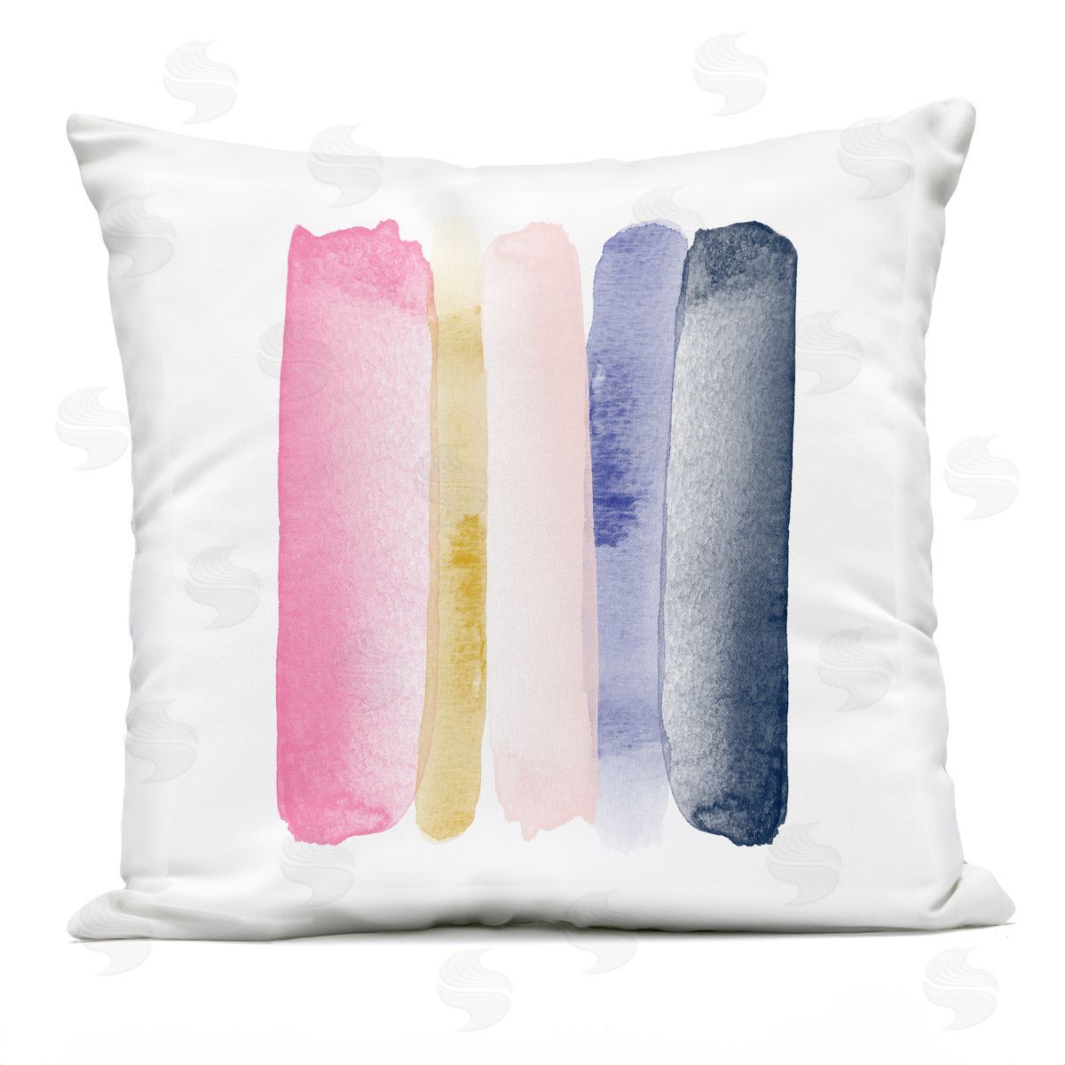 Modern Pastel Stripe Pattern Outdoor Printed Pillow, Home Decor by Amy Brinkman