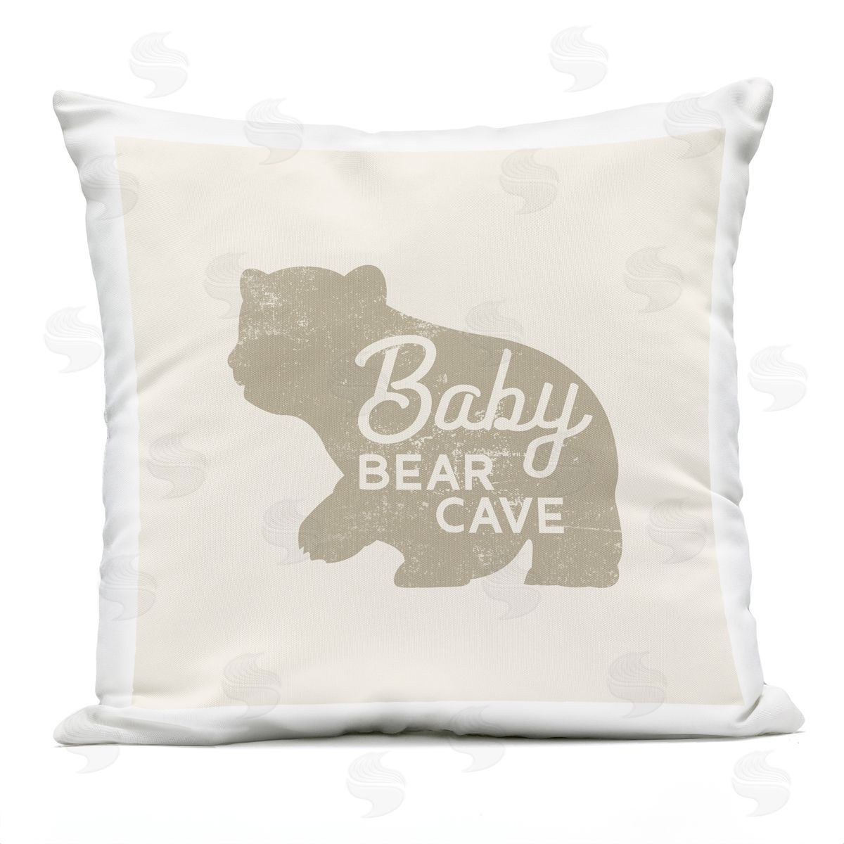 Baby Bear Cave Vintage Phrase Outdoor Printed Pillow, Home Decor by Stupell Studio