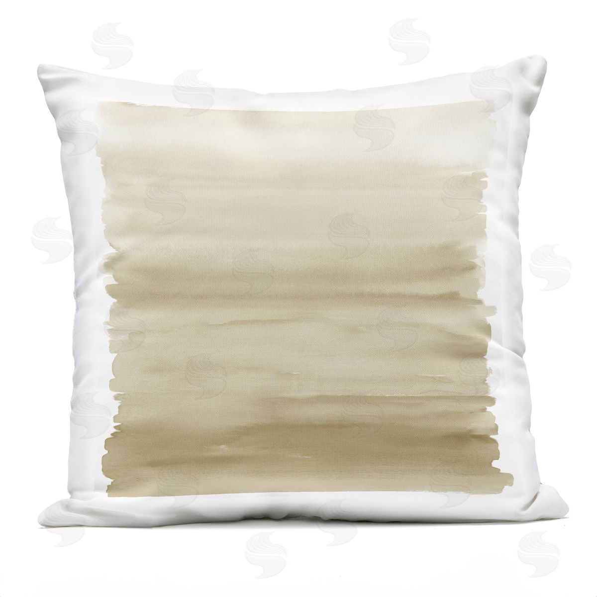Brushed Beige Gradient Outdoor Printed Pillow, Home Decor by Allie Corbin