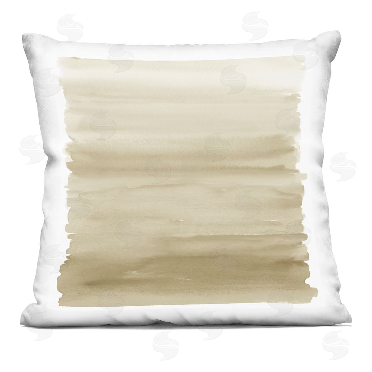 Brushed Beige Gradient Decorative Printed Pillow, Home Decor by Allie Corbin