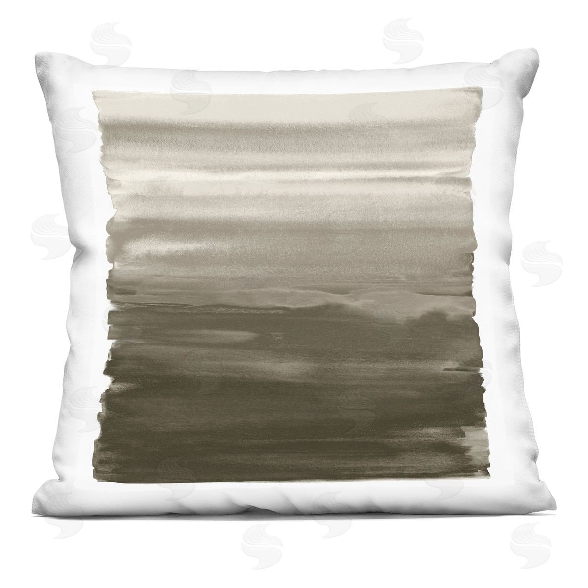 Modern Brushed Gradient Decorative Printed Pillow, Home Decor by Allie Corbin