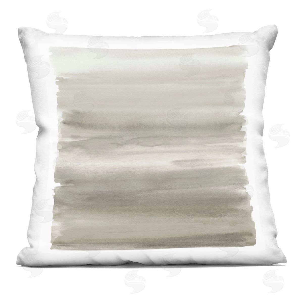 Abstract Grey Gradient Decorative Printed Pillow, Home Decor by Allie Corbin