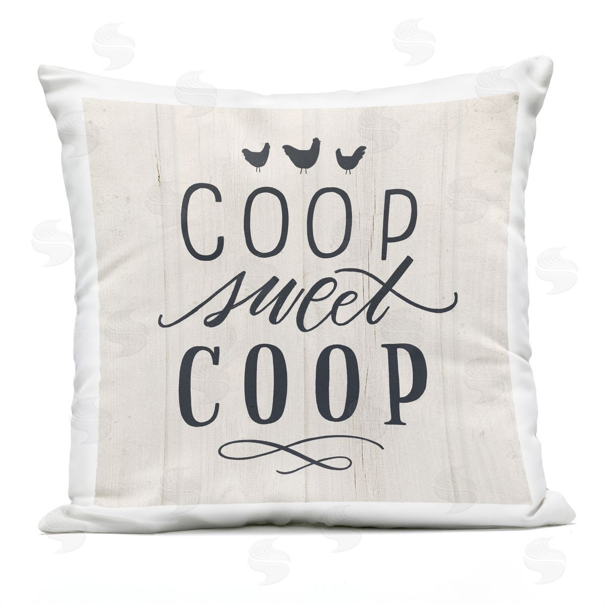 Sweet Cool Farmhouse Chickens Outdoor Printed Pillow, Home Decor by Loni Harris