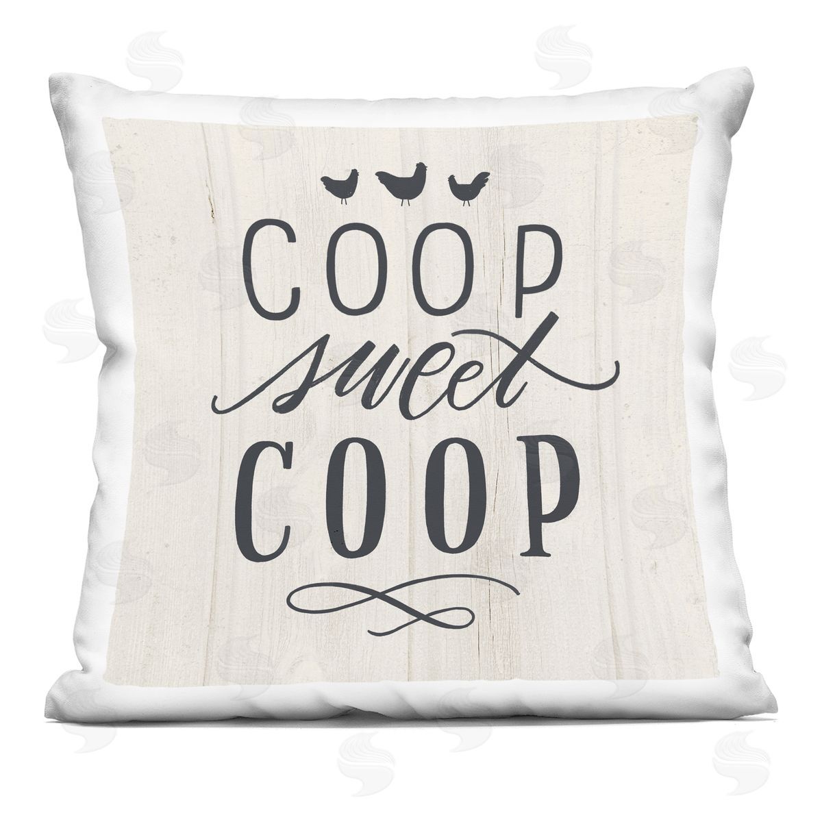 Sweet Cool Farmhouse Chickens Decorative Printed Pillow, Home Decor by Loni Harris