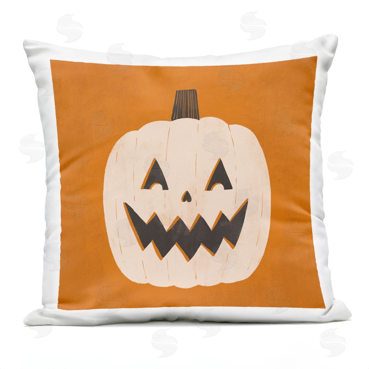 Halloween Happy Jack-o-Lantern Outdoor Printed Pillow, Home Decor by Loni Harris