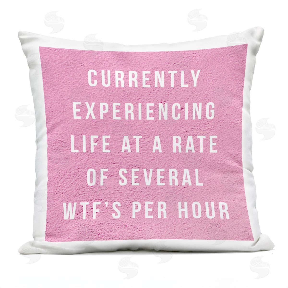 Several WTF's Per Hour Humor Outdoor Printed Pillow, Home Decor by lulusimonSTUDIO