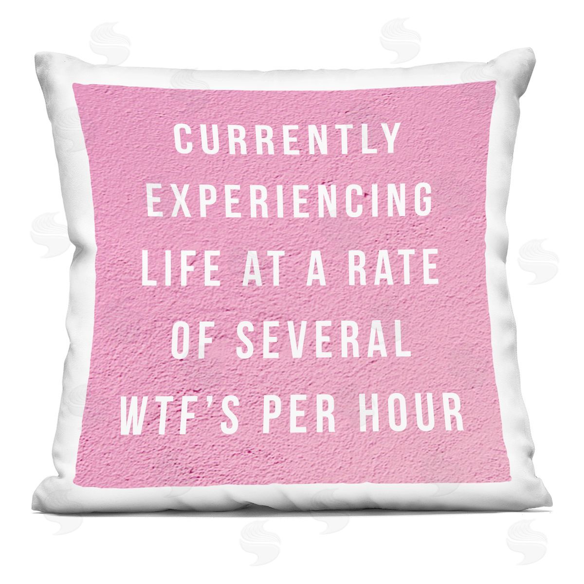 Several WTF's Per Hour Humor Decorative Printed Pillow, Home Decor by lulusimonSTUDIO